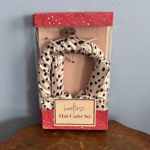 Heatless Hair Curler Set with Polka Dots